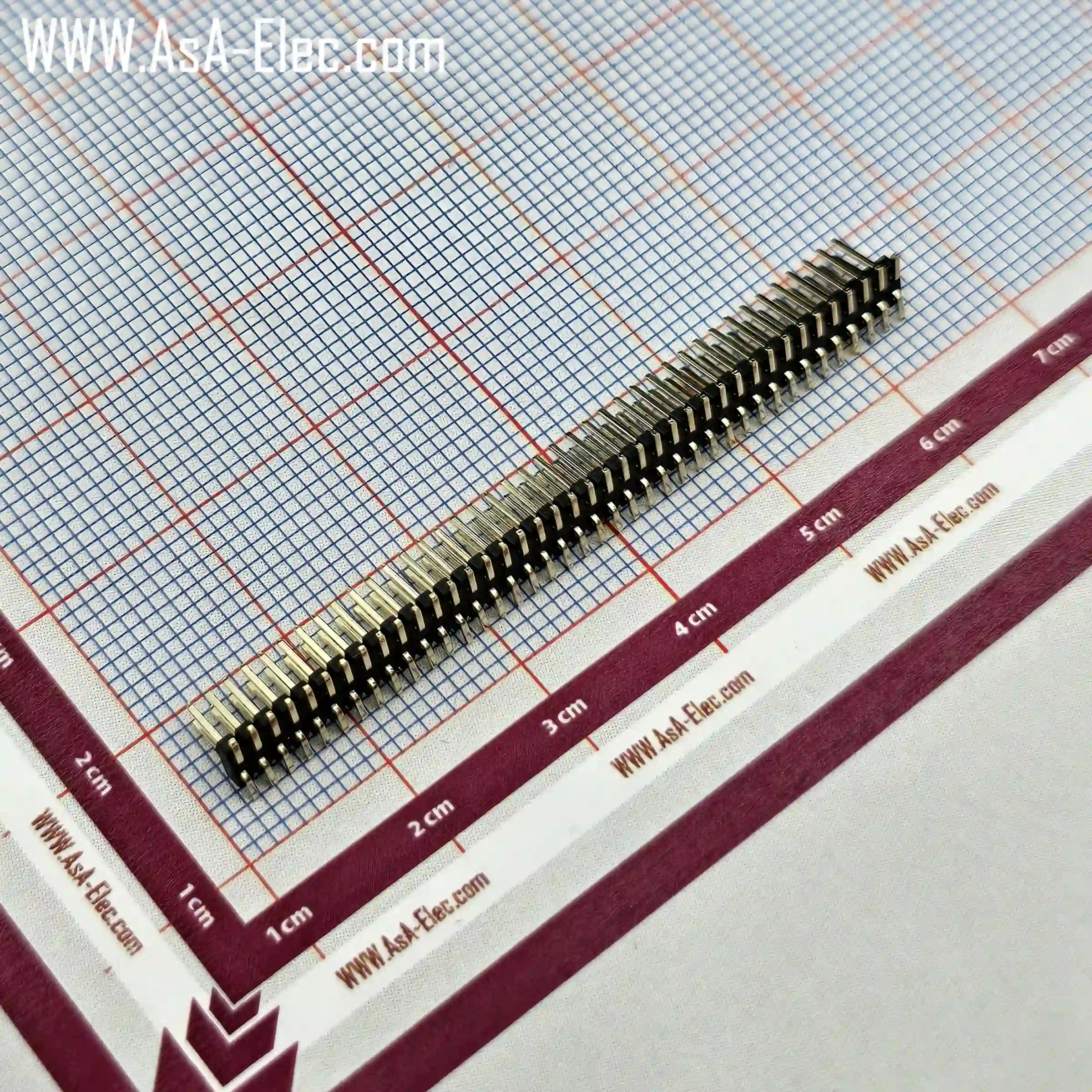 پین هدر 40*2 نری اتصال سطحی 1.27 میلیمتر SMD